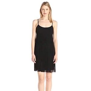 Calvin Klein Black Fringe Mini Dress